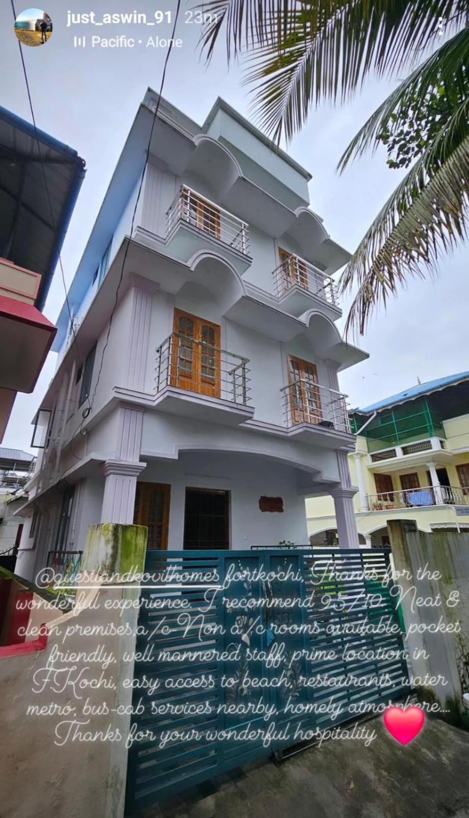 Guestland Homestay Kochi エクステリア 写真